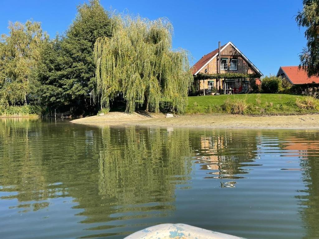 Gemuetliches Fachwerkhaus Am See Mit Kamin Warendorf Zewnętrze zdjęcie
