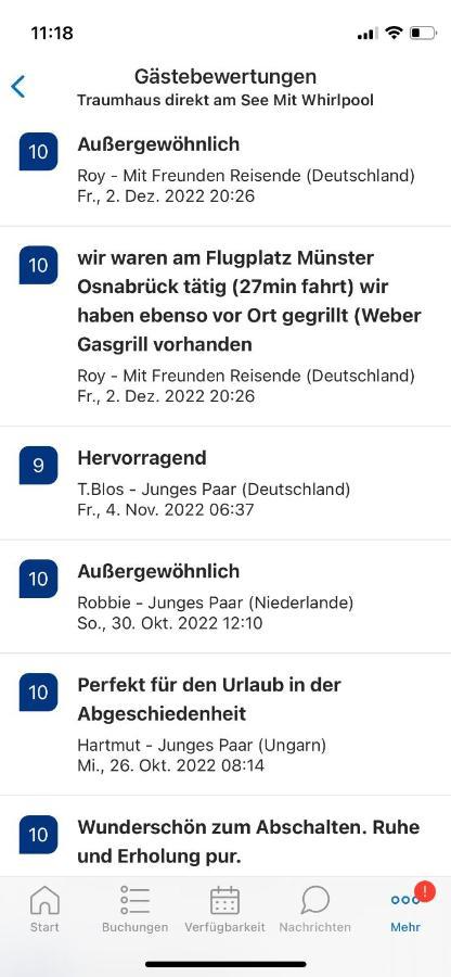 Gemuetliches Fachwerkhaus Am See Mit Kamin Warendorf Zewnętrze zdjęcie