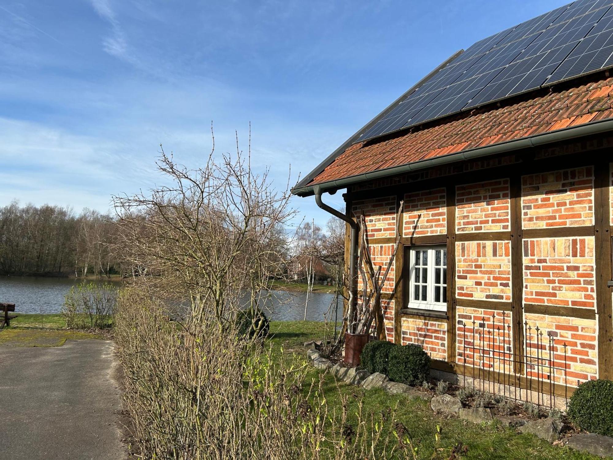 Gemuetliches Fachwerkhaus Am See Mit Kamin Warendorf Zewnętrze zdjęcie